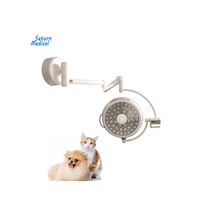 Lampe chirurgicale vétérinaire à LED sans ombre à double tête murale pour clinique vétérinaire, hôpital, chien, Saturn SHD-LED700