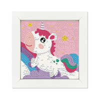 Kit de peinture acrylique style dessin animé personnalisé moderne petit cadre toile cadeau unique de décoration intérieure pour adultes