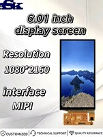 Konsol Gaming Kontrol Sentuh Industri ASK 6.01-inci AMOLED Resolusi 1080*2160 dengan Antarmuka QSPI
