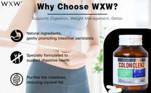 Wxw สต็อกลำไส้ใหญ่ดีท๊อกซ์แคปซูลอาหารเสริมตับแคปซูลสารสกัดจากว่านหางจระเข้แคปซูลสลายไขมัน - Product Image 6