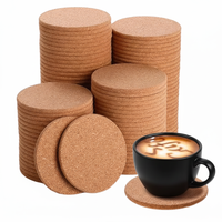 Sous-verres en bois MDF personnalisés de 10 cm, imperméables et antidérapants, et sous-verres en liège personnalisables pour la vente en gros