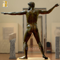 Sculpture de Zeus en bronze grandeur nature de haute qualité RELONG, style antique, à vendre
