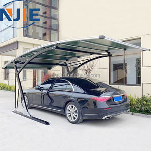 Abri de voiture moderne et simple en aluminium 20x10 pieds, imperméable, anti-UV, avec toit en arche et revêtement poudré, fabriqué en Chine - Product Image 2