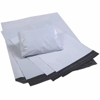 Sacs d'expédition en polyéthylène recyclé blancs personnalisés pour courrier express, vente en gros