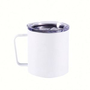Vaso de Viaje de Acero Inoxidable de 12 oz, para Sublimación, con Asa, para Café - Product Image 1