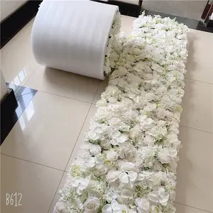 F-1580 Factory Wedding Decoration Silk <strong>Flowers</strong> Artificial <strong>Wall</strong> Backdrop 40*60 CM White Orchid <strong>Flower</strong> <strong>Wall</strong> <strong>Panels</strong> - Product Image 1