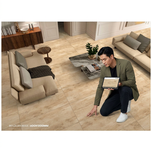 Azulejos de Porcelana Mate Estilo Madera Natural Color Gris Coster, 24x48 Pulgadas, para Pisos Interiores Contemporáneos - Product Image 4