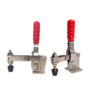 Stainless Steel <b>Quick</b> <b>Clamp</b> Vertical Type GH-12130-SS Tooling Fixture Welding Positioning <b>Clamp</b> - Product Image 1