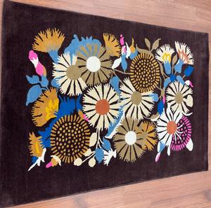 Hand Tufted Wool Carpet with Vibrant Floral Pattern Indian <b>Rug</b> Anti-Static High Pile Non-Slip for Living Room Bedroom Home Decor - Product Image 4