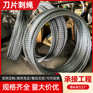 Alambre de púas Mori de 450-550 mm con torsión a la derecha, galvanizado, antiescalada, para cercas de seguridad - Product Image 4