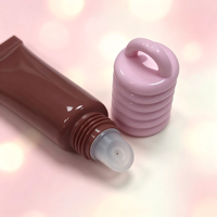 Tube cosmétique en plastique Runfang PE, diamètre 16 mm, 15 ml, blanc, vide, souple, à visser, pour gloss et crème contour des yeux
