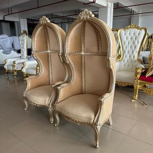 <span class=keywords><strong>Sedie</strong></span> Reali di Lusso per Matrimoni, Trono Nuziale con Schienale Alto e Braccioli, <span class=keywords><strong>Sedie</strong></span> e Divani Trono Oro e Bianco - Product Image 6