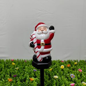 <b>Christmas</b> Santa Claus Solar Indoor Garden Stake <b>Light</b> LED Display Screen Fairy Tale Style 2700K <b>Warm</b> <b>White</b> 5m Length Easy - Product Image 4
