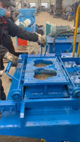 Ligne de production entièrement automatisée pour la fabrication de briques en plastique à partir de plastique fondu, avec machine de mélange et de moulage de sable plastique à moteur mono-axe