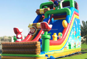 <span class=keywords><strong>Mario</strong></span> thème toboggan gonflable fête jouets dessin animé enfants <span class=keywords><strong>Mario</strong></span> <span class=keywords><strong>jeu</strong></span> de toboggan amusant gonflable - Product Image 4