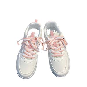 2025 Baskets Blanches Préférées sur Instagram pour Femmes, à Lacets, Tige en PU, Semelle Extérieure en Caoutchouc, Style Campus, Sportif Décontracté, Confortables et Antidérapantes - Product Image 6