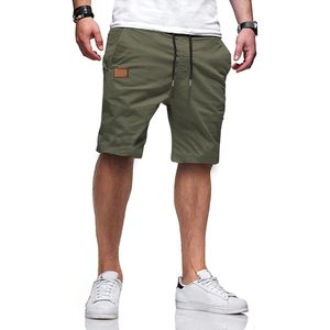 2025 pantalones cortos informales de sarga de algodón para hombre, pantalones cortos de compresión de baloncesto teñidos lisos con logotipos 2 en 1 de 5 pulgadas hasta la rodilla - Product Image 2