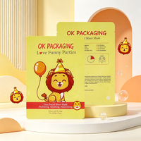Sachets de masque facial à trois soudures latérales, pochettes d'emballage cosmétique personnalisées, sachets d'emballage pour masques faciaux, pochettes pour masques en feuille, vente en gros