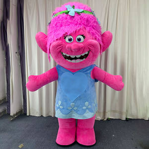 Disfraz Inflable de los <span class=keywords><strong>Personajes</strong></span> Poppy y Branch de <span class=keywords><strong>Trolls</strong></span>, Disfraz de Mascota para Adultos, para Fiestas de Cumpleaños y Eventos - Product Image 2