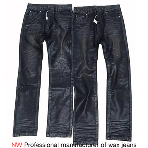 <span class=keywords><strong>Jeans</strong></span> <span class=keywords><strong>Skinny</strong></span> Cerati Personalizzati da <span class=keywords><strong>Uomo</strong></span> Ghost Claw a Vita Media, Gamba Dritta, Stile Cat-Ear, Denim Nero Cerato, Vestibilità Slim, <span class=keywords><strong>Jeans</strong></span> da <span class=keywords><strong>Uomo</strong></span> High Street - Product Image 1