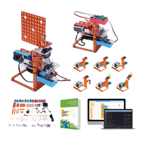 Kit de aprendizaje de Python para rascar de Metal duradero, Kit de módulos electrónicos de Robot de vástago Esp32 educativo de programación para niños en edad escolar