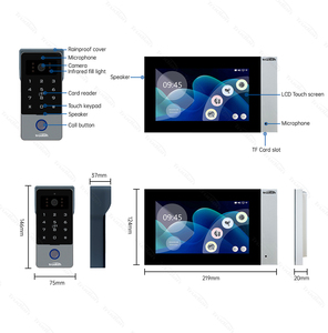 Trudian Home Tuya vidéo anneau caméra sonnette IP <span class=keywords><strong>interphone</strong></span> <span class=keywords><strong>interphone</strong></span> porte sonnette caméra avec moniteur Wifi et cloche - Product Image 4