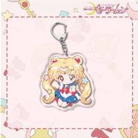 Lindo Colgante Acrílico de Tsukino Usagi de Dibujos Animados, Llavero de Anime Sailor Moon