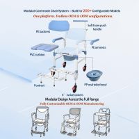 Silla Plegable con Inodoro para Residencias y Hospitales, Equipo de Rehabilitación para Cuidadores, Fabricante OEM