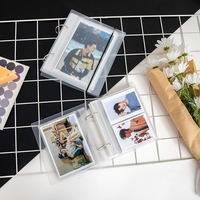 3-Ring-Ordner Standard 3\" 4\" 5\" 6\" Zwischenblatt-Mini-Kpop-Album Kleines Fotoalbum Geeignet für die Aufbewahrung von Star-Chasing-Karten