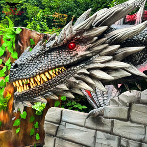 Drago Animatronic misterioso drago volante occidentale a grandezza naturale artificiale modello per l'arredamento - Product Image 5