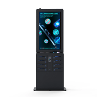 Y2 Power LIA Premium, Casillero de Carga para Teléfonos Móviles de 8 Compartimentos con Pantalla Publicitaria de 43'' y Aceptador de Monedas, Máquina Expendedora de Carga para Teléfonos