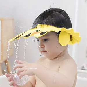 समायोज्य स्नान निविड़ अंधकार आंख कान संरक्षण बच्चा बच्चों बाल धोने शैम्पू शील्ड गोद भराई टोपी