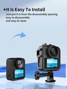 Kit de Protección YEAH para <span class=keywords><strong>Gopro</strong></span> Max2, Carcasa con Soporte Cold Shoe, Adaptador, Tornillo Largo para <span class=keywords><strong>Cámara</strong></span> <span class=keywords><strong>Deportiva</strong></span> Go Pro <span class=keywords><strong>Max</strong></span> 2 - Product Image 4