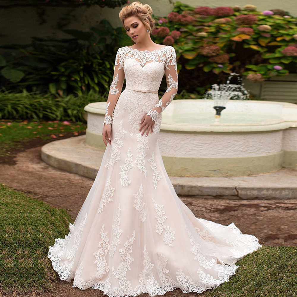 Shop Custom Made Long Sleeve Mermaid Wedding Dresses Shop Custom Made Long Sleeve Mermaid Wedding Dresses