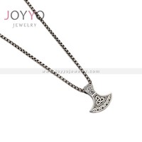 Collier pendentif JoYyo pour homme, style rétro viking, en acier inoxydable, marteau nordique classique, chaîne tendance punk pour soirée