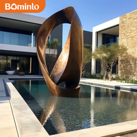 Escultura Moderna de Bronce Abstracta de Gran Tamaño, Estatua de Arte de Bronce Fundido de Lujo para Decoración de Jardín, Villa o Piscina al Aire Libre
