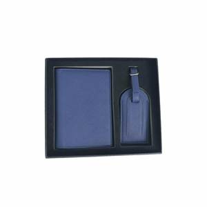 Porte-passeport en cuir PU 2026, étui portefeuille en cuir, ensemble de couverture de passeport et d'étiquette de bagage avec logo personnalisé - Product Image 3