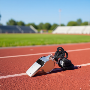 Sifflet de sport HB à aspiration simple avec cordon pour arbitres et entraîneurs - Product Image 1