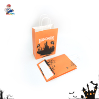 Sacs en papier kraft personnalisés pour Halloween en gros avec logo, sacs cadeaux pour les magasins de détail