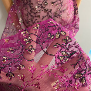 Tela De <span class=keywords><strong>Tul</strong></span> Brillante Hermosa <span class=keywords><strong>Rosa</strong></span> Lentejuelas Brillo Tela De Encaje Malla De <span class=keywords><strong>Tul</strong></span> - Product Image 3