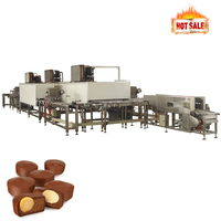 Machine de production de chocolat entièrement automatique machine de fabrication de pièces de monnaie de masse ligne de formage de boules de chocolat
