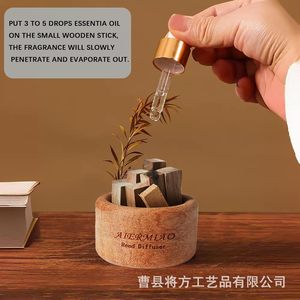 Diffuseur de parfum AIERMIao avec bâtonnets en bois, parfum d'ambiance pour la maison, la voiture, le bureau, huile essentielle longue durée - Product Image 3