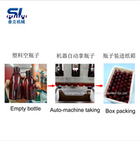 Machine d'emballage automatique pour bouteilles et cartons, pour bouteilles d'eau minérale PET vides