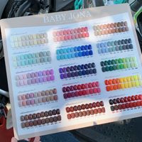 Baby Jona Pastel Neutrals Nouveaux Styles Tendance 150 Couleurs Imperméables Mat Morandi Macaron Kit de Vernis à Ongles Gel pour Ongles en Gel