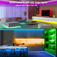 Striscia LED COB RGBW 24V, Luminosità Uniforme, Flessibile per Illuminazione Interna, Decorazione di Soffitti e Mobili