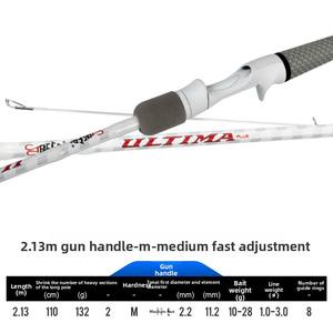 NUEVA Caña de Pescar TEASER ULTIMA Plus para Lubina Blanca, 1.98m 2.13m, Caña de Baitcasting y Spinning de Carbono para Lanzamiento Largo - Product Image 6