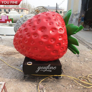 Sculptures <span class=keywords><strong>de</strong></span> <span class=keywords><strong>fruits</strong></span> en orchidée classique, grande taille, décoration <span class=keywords><strong>de</strong></span> fraise en fibre <span class=keywords><strong>de</strong></span> verre, pour <span class=keywords><strong>Restaurant</strong></span> et centre commercial - Product Image 6