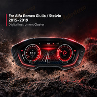Compteur de vitesse numérique pour Alfa Romeo Giulia Stelvio 2015-2020, tableau de bord virtuel, lecteur multimédia, compteur kilométrique