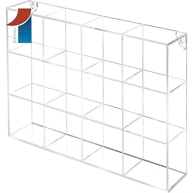 Modern Customized Eco-friendly High Transparency Polished Acrylic 1-Shelf Horizontal Desktop Display Stand for Retail Store