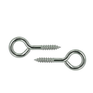 Metric Steel Eye <b>Screws</b> Threaded Fasteners with Loop End for Hardware Mounting - Product Image 2